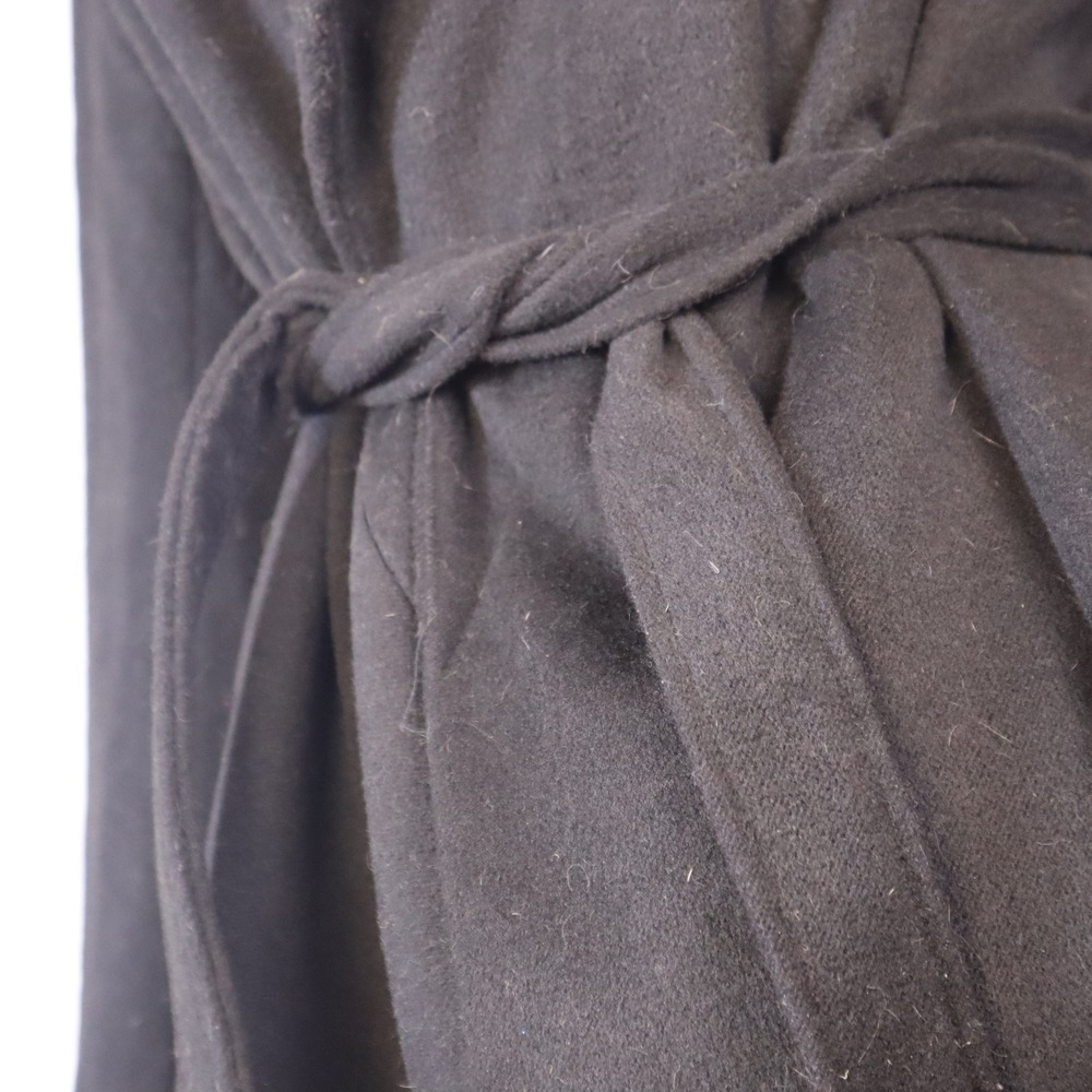Chicwish Black Wool Blend Shawl Collar Belted Wrap Coat XS - Picture 9 of 11